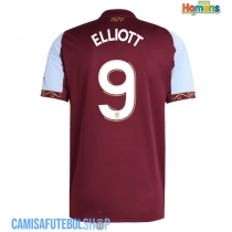 Camisa de time de futebol Aston Villa Harvey Elliott #9 Replicas 1º Equipamento 2025-26 Manga Curta